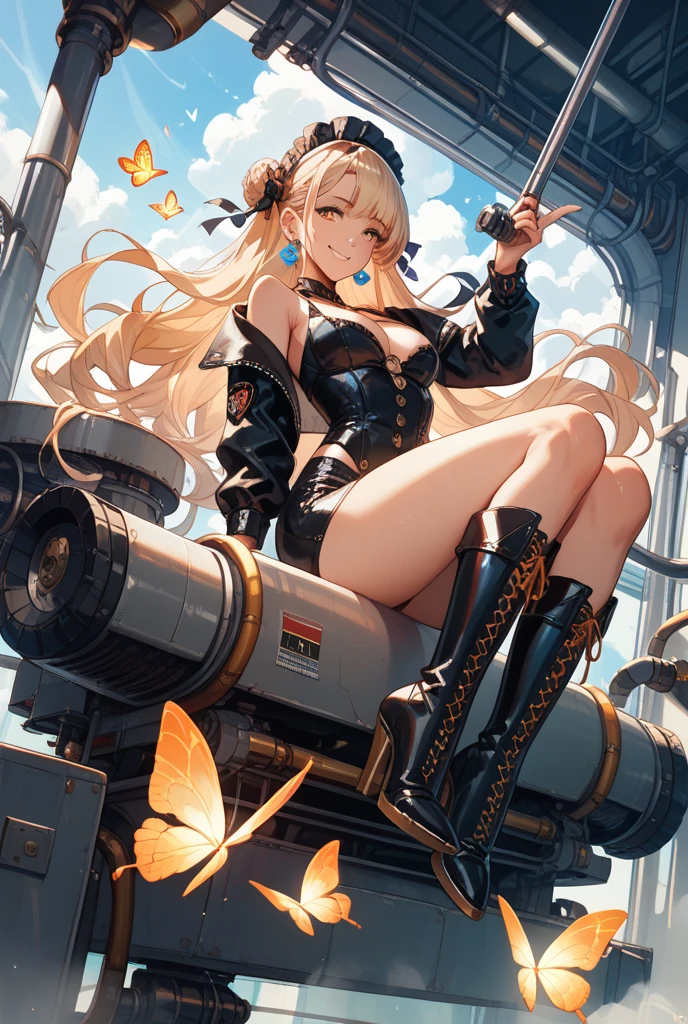 (An extremely delicate and beautiful work), (masterpiece),(8k, best quality, high res, masterpiece:1.2),(official art, beautiful and aesthetic:1.2), 1girl, mature female, in ruined canyon, grass land, overgrown, river, bridge, rocks, ruins, (post apocalypse:1.1), bloodly sunset, devil tattoo on skin, battle suit, Blonde hair, high ponytail, serious face, big breasts, looking at viewer, Karate kick pose, full of dynamic, 3d render, cgi, symmetrical, octane render, 35mm, bokeh, 9:16, (intricate details:1.12), hdr, (intricate details, hyperdetailed:1.15), (natural skin texture, hyperrealism, soft light, sharp:1.2)