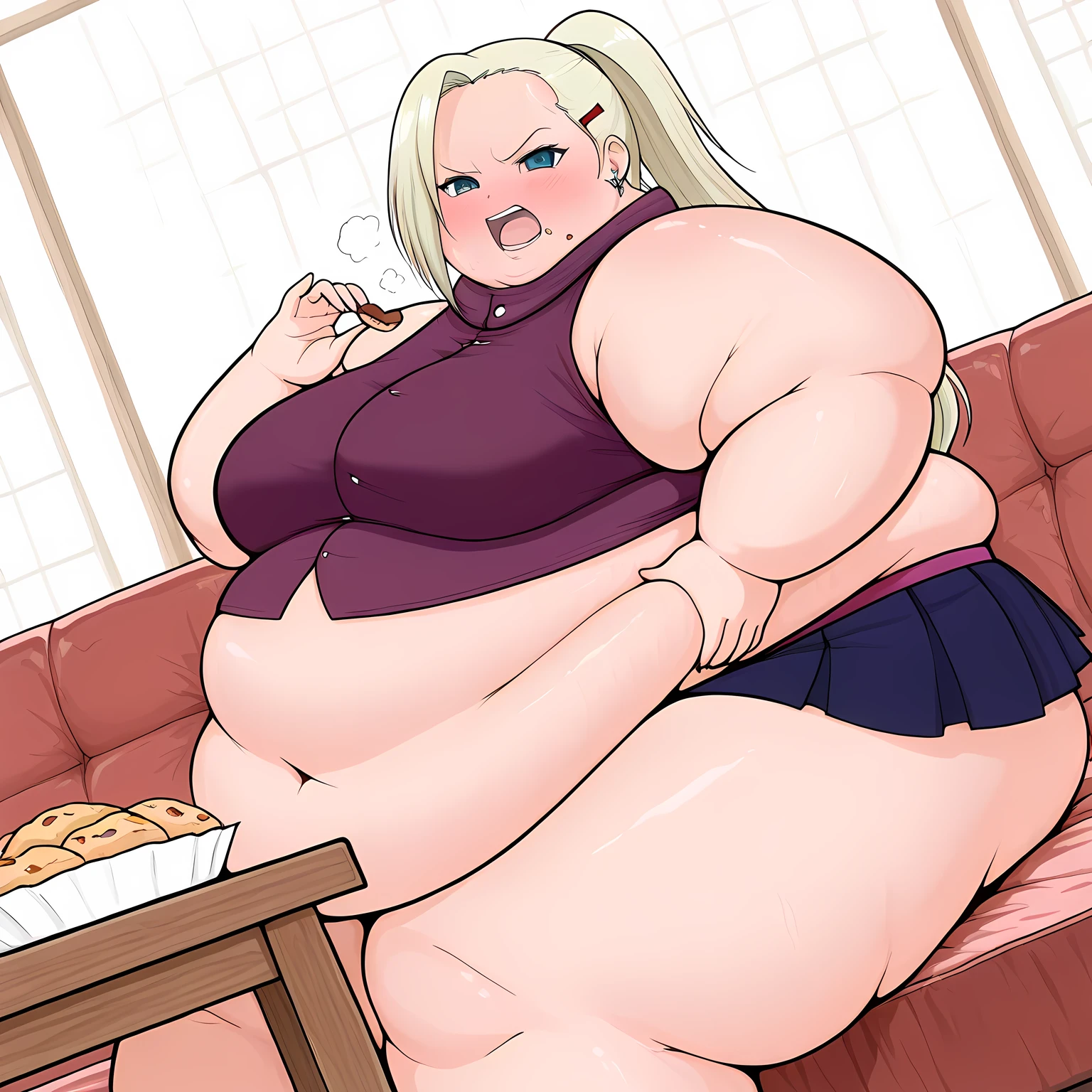fat, large belly, big belly, very fat, large stomach, chubby (best quality, masterpiece), fat belly, at, large belly, Tsunade,fat, large belly, big belly, very fat, large stomach, chubby (best quality, masterpiece), fat belly, at, large belly, standing, grabbing belly, very fat, large stomach, chubby (best quality, masterpiece), thanksgiving, wearing sweater, grabbing belly, sitting down, table with of food, table tons of food, lots of food, holding belly, table with food, Christmas, blonde, twin tails