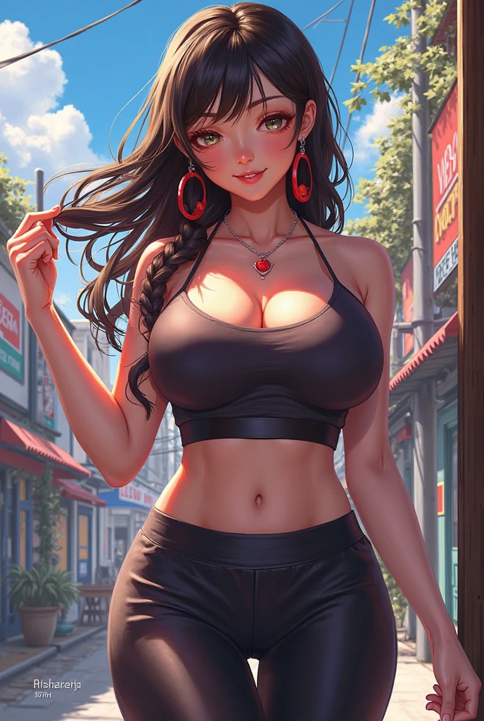 burgundy hair, brown skin, intricate laced lingerie, detailed gorgeous face, beautiful mature aboriginal girl, long braided burgundy hair, large_breast, toned stomach, ample hips, mesmerizing accentuated detailed big booty, showing midriff, (photorealistic, photorealism), (8k, RAW photo, highest quality, masterpiece, ultra-high resolution, physically-based rendering), 