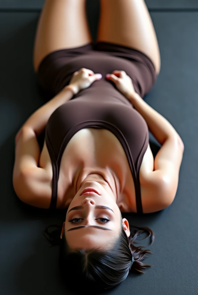 full body beautiful girl. lying down.