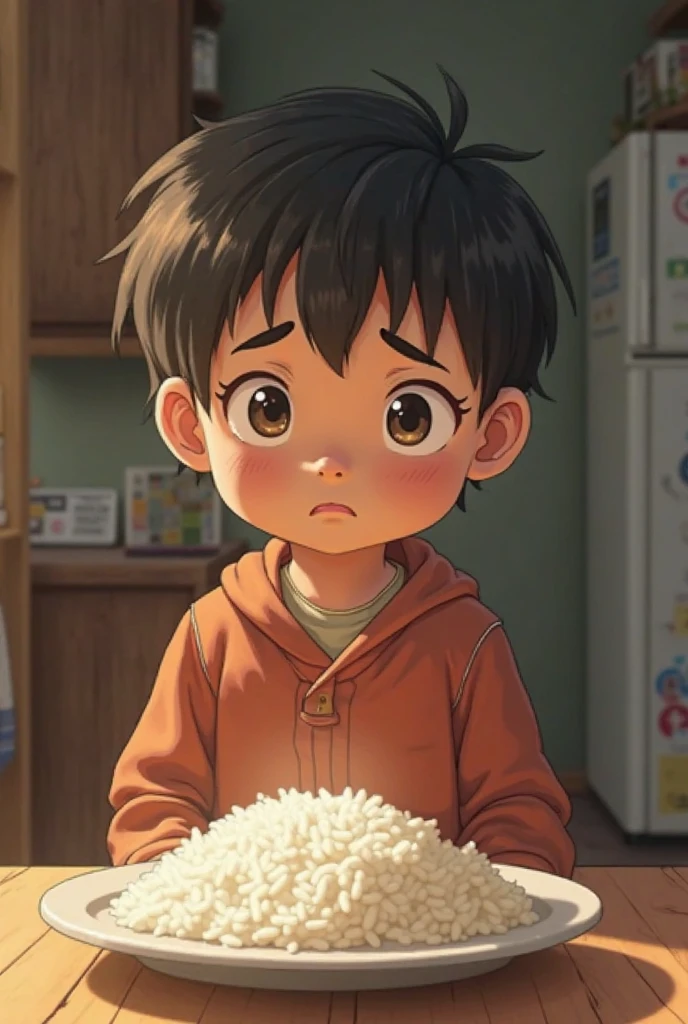 Please create an animated image of a child asking for forgiveness