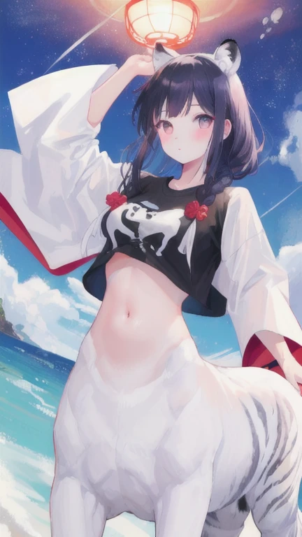 Masterpiece, best quality, nsfw ,1 girl,heart hands,beach,
White bikini, cute pose,smile,gothic
Official style, nijisanji,inui toko,