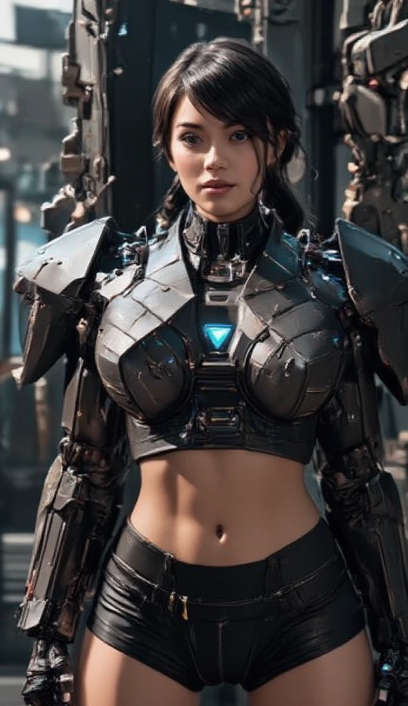 Mallu curly hair woman, goddess , fully armour bikini, Beautiful Alluring Cyberpunk Samurai, Athletic Well Toned Body, Elegant Form, Outside At Neon Palace, Beautiful Face, indian goddesses inspired armor, mechanical limbs, exposed robotic parts, chrome skin, neon glowing parts,  Cyberpunk Theme, Fiverr Dnd Character, Octane Render, Digital Art, Extreme Detail, 4k, Ultra Hd, Polished, Beautiful, Hyperdetailed, Intricate, Elaborate, Meticulous, Photorealistic, Sharp Focus, Wlop, Character Design, Volumetric Lighting, Reflections, Glossy, Digital Illustration,  Pose, Suggestive Pose, Lewd, Full Body Shot,