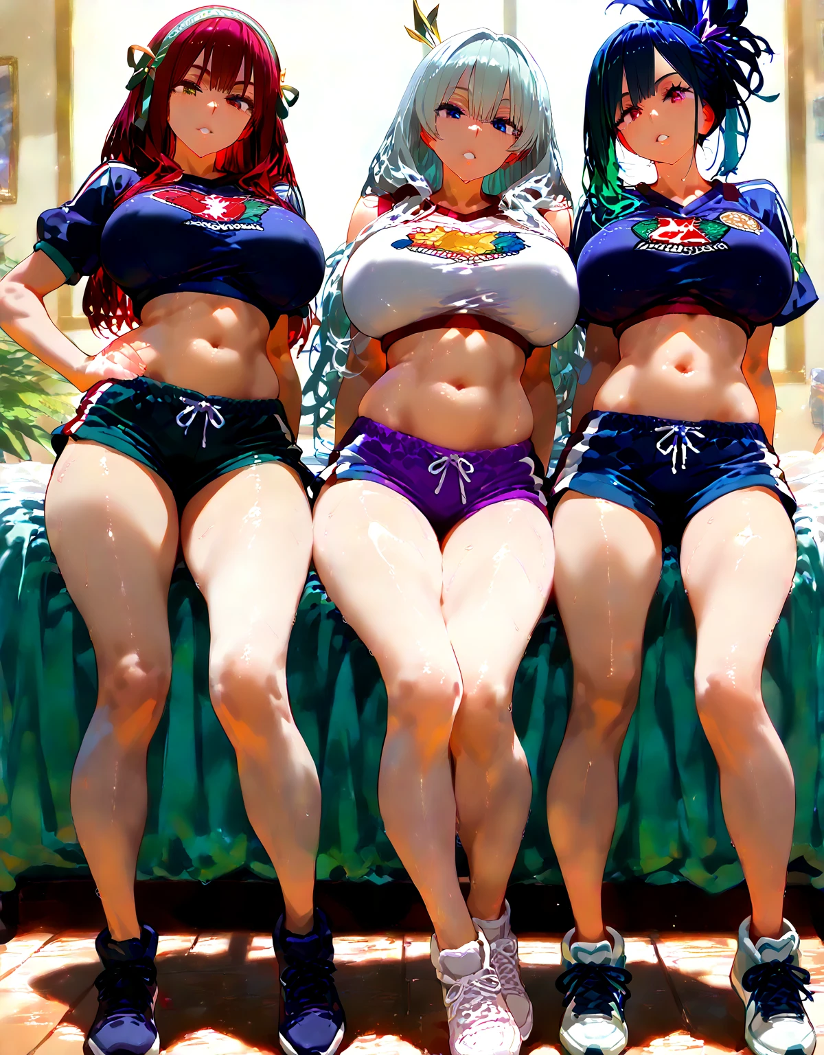 tsunade, rosto detalhado, 1girl, seios enormes, praia, foco na bunda, bikini, cabelo rosa, pose sexy, postura sedutora, calcinha apertada, bunda grande, realista