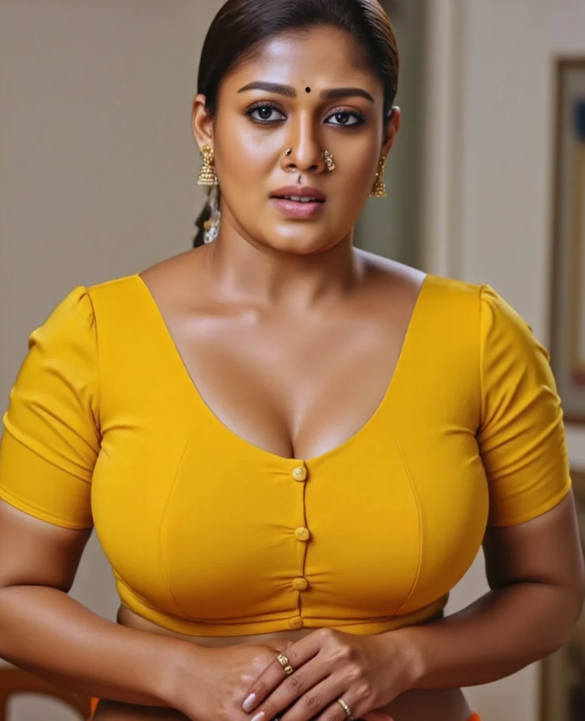 50yo mature MILF Anushka Shetty,((best quality)), ((masterpiece)), ((realistic)), eye kajal, eye liner, mascara, juicy lips, deep red lips, amazing figure, momma, mommy figure, curvy hot mommy figure, sensual Beauty, provoking body, extreme sweat, sweat soaked skin, slight stretch marks, alluring figure,  bulging figure, thick charming lady, curvy, thick navel, full figured woman, eye kajal, massive breast, full body, styled hair, pierced eyes, female face,royal aura, trend on artstation , sharp focus, studio photo, intricate detail, very detailed, detailed eye, illustration, very detailed, sharp focus, digital render, professional, 4k, highly detailed armpits, detailed armpits hair, 