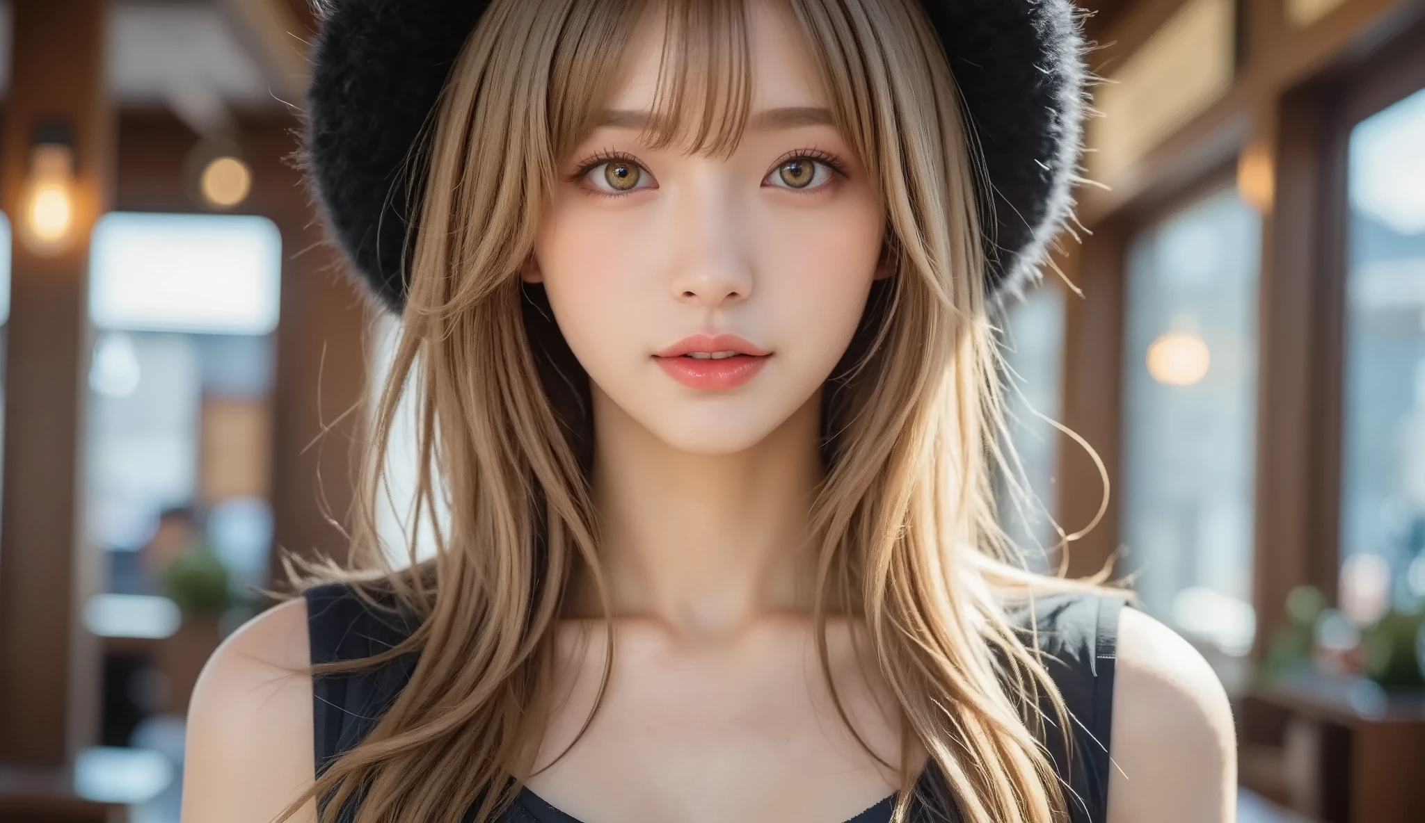 以前of電話番号, long hair, Blonde, ão ¼ oooooo3 , Black Headwear, fur hat, dress,( Cowboy Insurance :1.1), Yellow Eyes, (luggage:1.1), Steam (station:1.1),stationofプラットフォーム, Knight , of,999 Best Quality, 銀河of独自性を強調するトレンドは非常に詳細です , masterpiece, amazing,8k, ( Fine Eyes, deep eye),photo realistic, realistic, 詳細な肌ofテクスチャ, Detailed Student , high resolution, 1 female,( happy:1.1),Smile, (long face:1.2),Shining Face, Big breasts, ( thin waist :1.1), Lip Makeup, long eyelashes