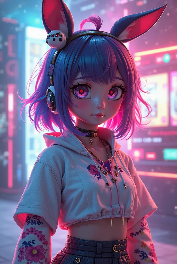 flat chested, flat stomach, tiny body, small stature, baby face,lustrous skin, bright skin,shiny skin,purple eyes,vibrant colors,rich colors,(((liquid paint hair:1.1))) ,(((neon purple hair | neon pink hair | neon blue hair | neon aqua hair | purple hair | fuchsia hair | fluorescent blue hair | amethyst hair | neon hair | bright pink hair :1.5))), ((made of paint and defies gravity,thick flowing),(paint splatter:1.3), (shiny hair: 1.3),