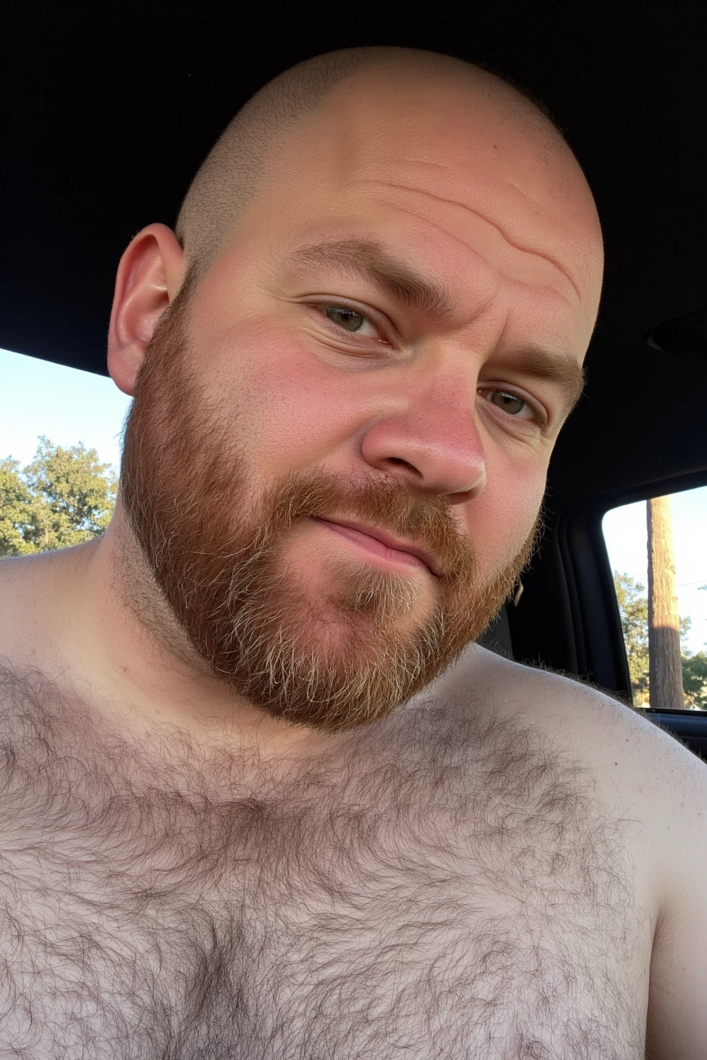 Albino man with goatee blue eyes, big beefy mass bullying, solo, fatbody, Chubby big dick cumming a lot on the beach, show legs
