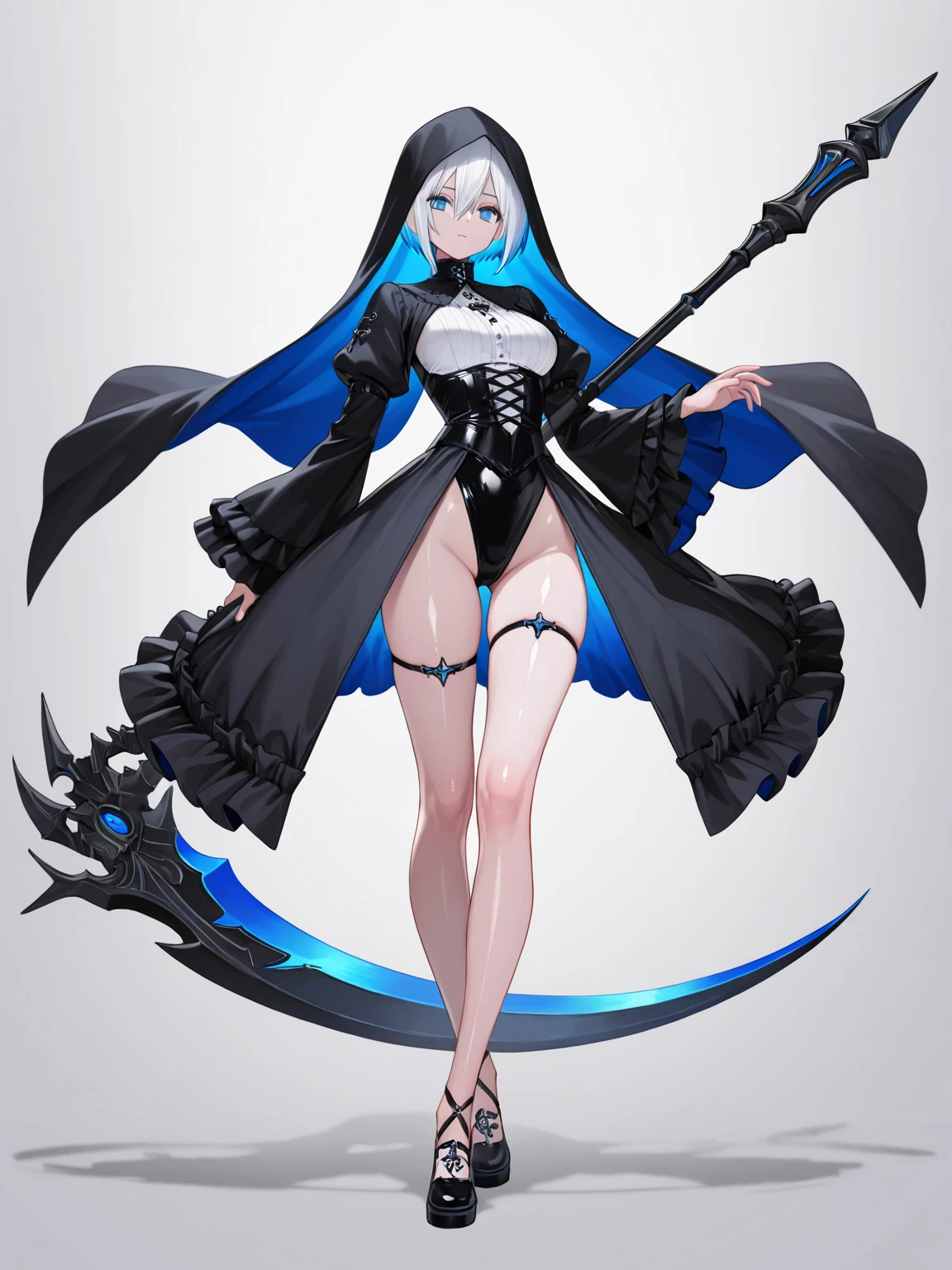 Alafede image of a woman in a transparent dress and a black cape, Artoria Pendragon, pop-up parade figures, PVC figurines, Destiny Order, anime figurines, anime characters, funny company fantasy, shot with Canon 8 0 D, captured on a Canon EOS R 6, she holds a sword, shot with Canon 5d MK4