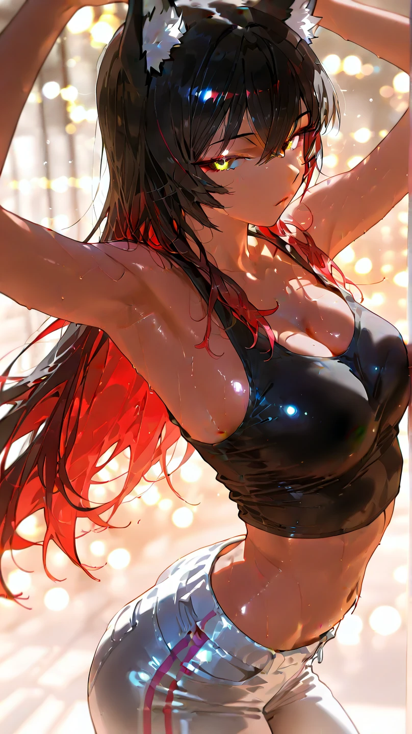 A woman, slingshot bikini, bathing, big breasts, dynamic pose, 3d, (8k), detailed texture,(hyperdetailed), (photo realistic), cinematic light, cinematic action, highly detailed, realistic, Isometric, full body, in frame, driven expression, dark theme, (extremely detailed eyes), detailed symmetric realistic face, extremely detailed natural texture, masterpiece, extremely detailed, amazing, fine detail, rich colors, hyper realistic lifelike texture, dramatic lighting, unreal engine, trending on art station, photo realistic, RAW photo, high quality, high res, sharp focus, extremely detailed, cinematic lighting, 8k, high definition, cinematic, neoprene, unreal engine 5, ultra sharp focus