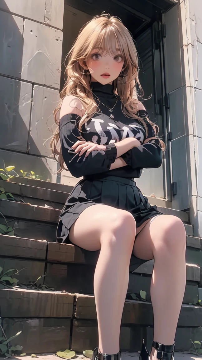 japanese woman in a black slav jacket, pretty, beautiful teenager girl, black hair, school girl, gyaru, tanned, perfect hands, cute face, detailed, 4k perfect image
