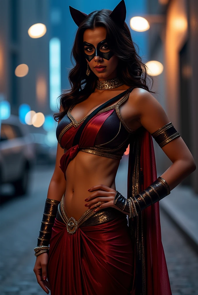 Katrina, (bandage:1.3), (bdsm:1.1), beautiful body, beautiful breasts, shorts, burgundy hair, cosplay Wonder Woman, shot on dslr, detailed face, cinematography, maximum details, neutral colors, hdr, muted colors, soft cinematic light, insane details, intricate details, hyperdetailed, masterpiece, 8k, wallpaper, (detailed), high quality, ((high detailed skin, skin details)), sharp focus, 8k uhd, dslr, film grain