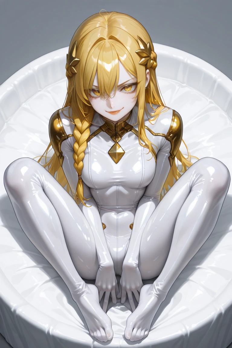 beatiful face, ???? gape, feet,best quality,tonemapping, sharp focus, hyper detailed,(pheromosa),best quality,beautiful,pokemon,(2 fingers),(Thin toes),(Clear eyes),detaileds,8K,Look at viewers, Sweating profusely, well-muscled, Lower grade,Open your crotch,Slut,{pussy spread},((knees to chest)),((leg hold, folded))、brightly lit room