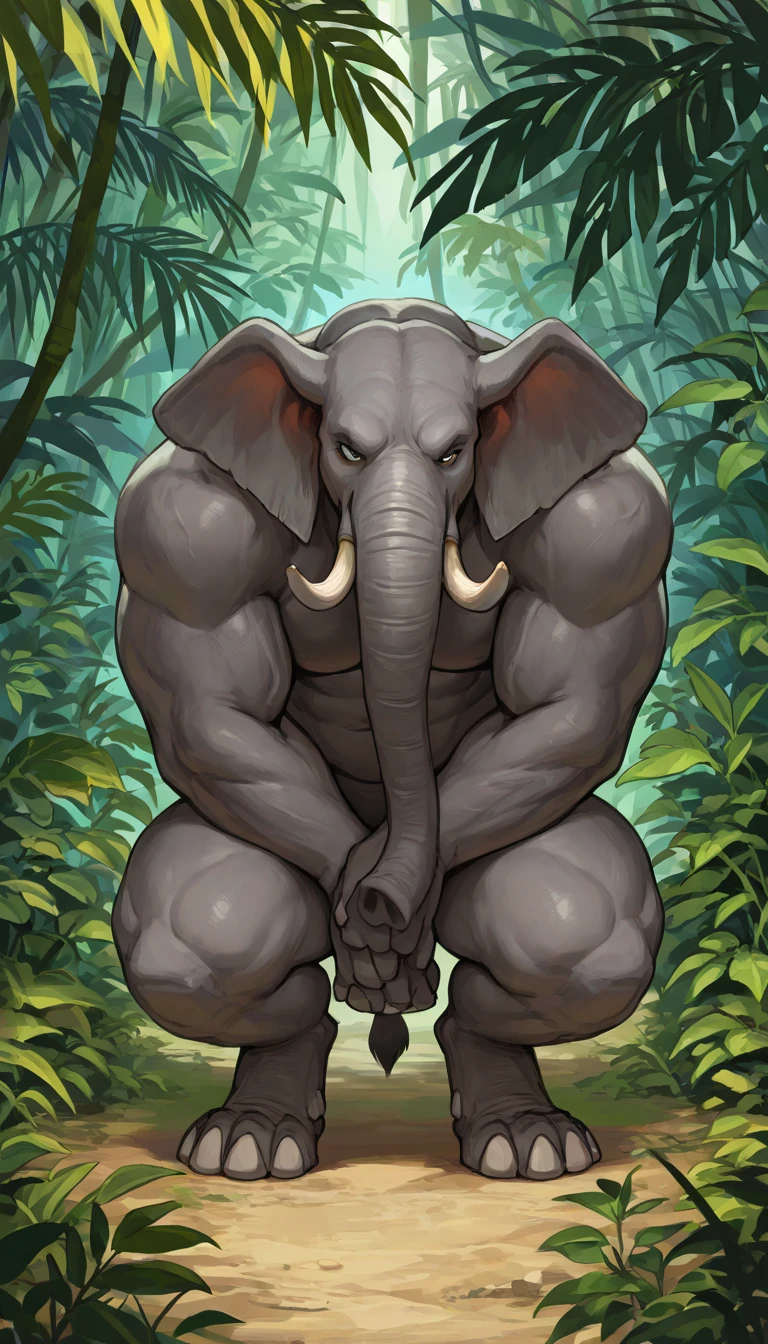 (furry:1.2, anthro:1.8, anthro:1.9, anthro elephant:1.8), old man:1.8, grabbing balls:1.1, strongman:1.4, male, solo, muscular big and chubby, naked:1.7, standing, (flaccid penis:1.8 very flaccid penis:1.5, foreskin), wet, dripping cum, saggy balls:1.5, pov from bellow testicles:1.8, washing below a waterfall in a pond in India with many lilypads and aquatic plants and a clear sky:1.2, super detailed, detailed face, best art, 8k, vibrant, (by snowskau), by taran fiddler:1.8, by RedRusker:1.8, art stile, 3D, halfbody, low-angle shot, (detailed background:1.5),