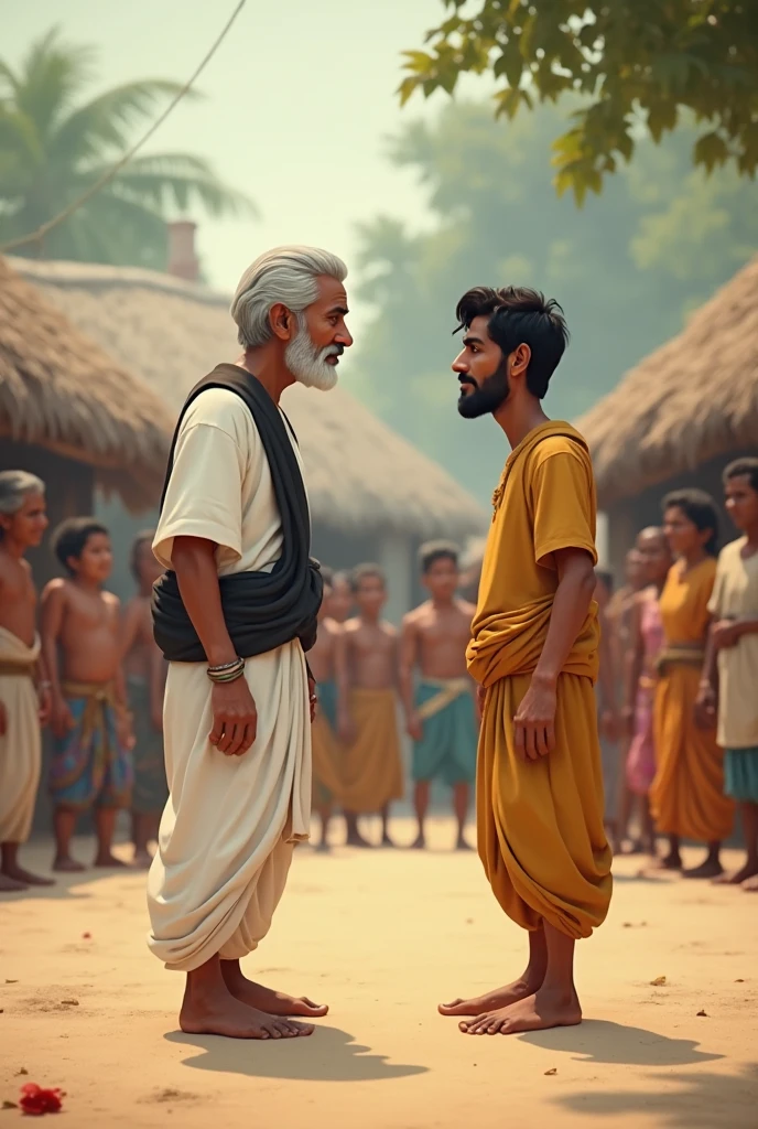 Illustrate Siddhartha’s next encounter, where he sees a sick man suffering from disease.
Show Siddhartha's deep disturbance as he understands that sickness can strike anyone, regardless of their status or wealth