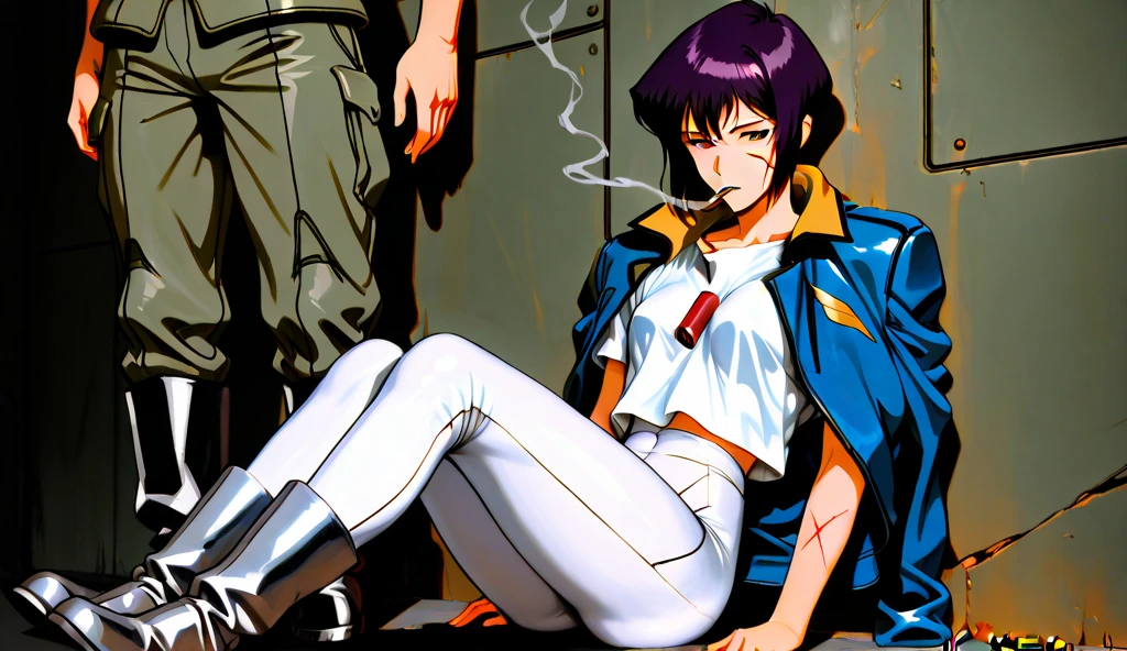 score_9, score_8_up, score_7_up, score_6_up, score_5_up, score_4_up,
kusanagi motoko, yellow military, military uniform, red tie, yellow skirt suit, ribbon bar, sam browne belt,
looking at viewer, on sofa,window,
<lora:kusanagi-ponyxl:0.75>