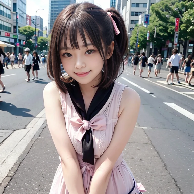 Angelique A very beautiful and cute girl, Dense and beautiful eyes, Beautiful double eyelids, (Big eyes:1.3),((((14-year-old female)))、,Beautiful Idol、(((neon hot pink lip gloss)))、Gentle smile、shiny very large necklace（Neon Fuchsia)、Bare middle chest、shinyshinylatex tight mini skirt（Neon Pink)、Conceptual Art, high quality, Realistic, very detailed CG synthesis 8k wallpaper, Very detailed, High resolution raw color photos, Professional photography, Realistic portrait, Cinematic Light, beautiful, Very detailed, Advanced Details, (((Bokeh))), Written boundary depth,Sharp focus, Beautiful detailed face and eyes,  (The skirt is available in only one color:Super neon pink) , A happy smile with teeth showing, Are standing,Brown Hair, beautiful feet, (最high quality:1.2), RAW Photos, High resolution, Perfect detail, Professional photography, Professional Lighting, Powerful body lighting,Outdoor,beautiful feet,A captivating smile,latex,Lift your legs,Huge breasts,Disproportionate breasts、Japanese Goddess, Glowing Skin,Gorgeous Japanese model,Shiny,Shiny,slimy,(shiny thigh high boots:1.2),Inner quilt,smile 、M-shaped legs, Angry expression, Bad mood,, Knee-high boots, Long Tongue,beautiful girl 、((Semi-long straight))、 Butt 、erotic、beautiful woman、Japanese、(bangs)、Female Idols、Sleeping in bed、shinyvery large earrings（Neon Hot Pink)、shiny very large necklace（Neon Hot Pink)、((shinyshinylatex long gloves（Neon Hot Pink)))、((shinyshinylatex tight choker（Neon Hot Pink)))、((shinyshinylatex tight strapless top（Neon Hot Pink)))、((shinyshinylatex tight mini skirt（Neon Hot Pink)))、Conceptual Art, high quality, Realistic, very detailed CG synthesis 8k wallpaper, Very detailed, High resolution raw color photos, Professional photography, Realistic portrait, Cinematic Light, beautiful, Very detailed, Advanced Details, (((Bokeh))), Written boundary depth、

