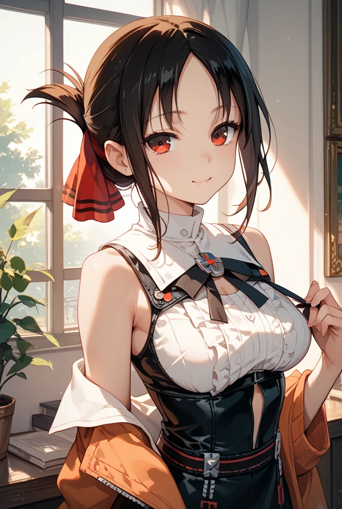 (masterpiece,best quality)(extremely detailed illustration)(official art)(ultra-highdetail)(extremely awesome detailed pretty beauty face,beauty face)(Perfect anatomy)
15 years old,loli face,baby face,no make-up,brown eyes,brown hair,medium hair,bob cut,okappa,slender,small breasts,naked,embarrassed,blush,cowboy shot,
china dress,indoor