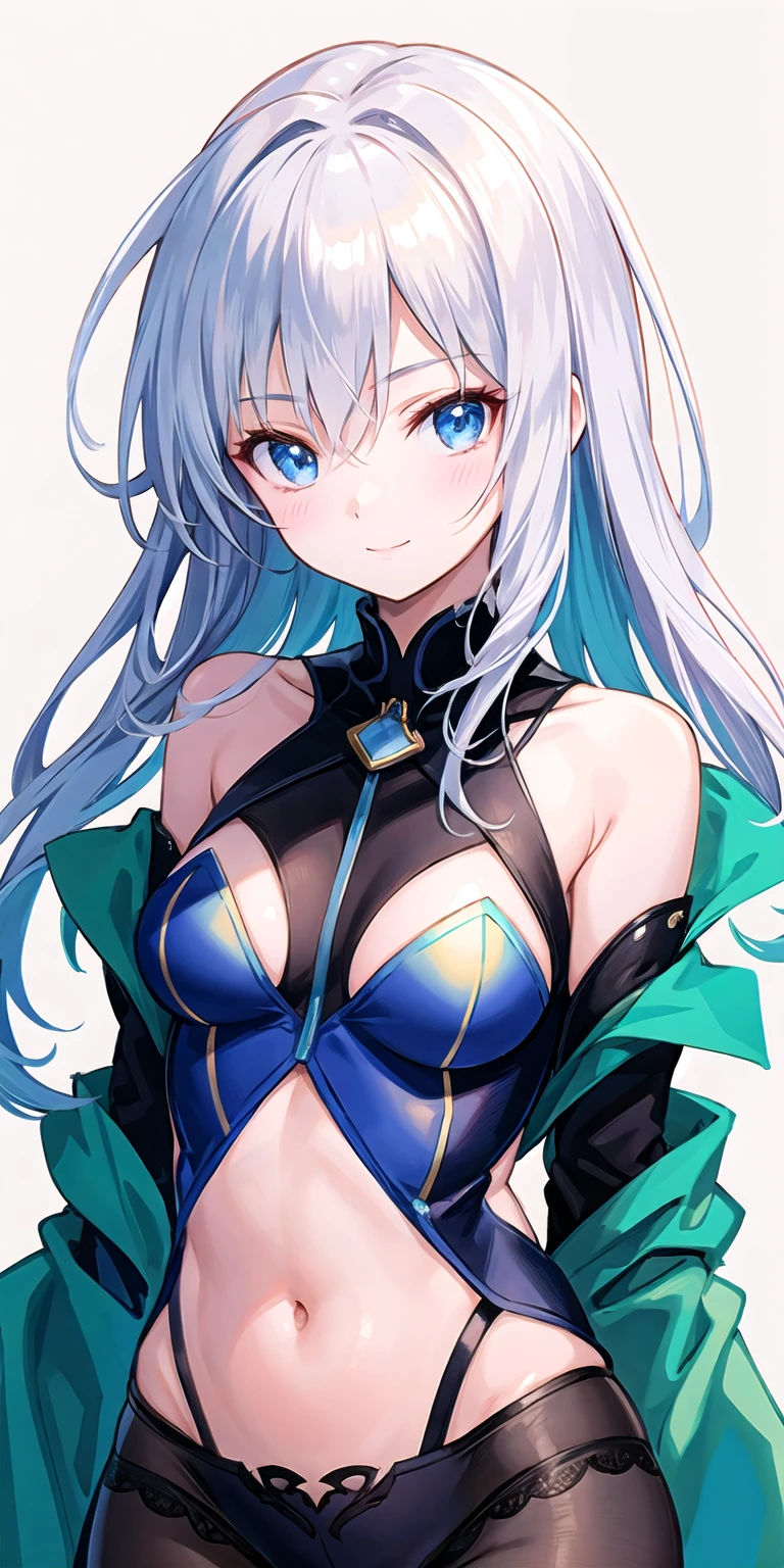 32k, best quality, ultra high res, HDR, UHD, extremely detailed CG, unity 32k wallpaper, happy girl, in the center, looking at camera, approaching perfection, dynamic, (with shades of blue ((forest green 1.5)))), very detailed, digital painting, artステーション, コンセプトart, Smooth, sharp focus, figure, art:Carne Griffith and Vadim Kashin, detailed face, 4k