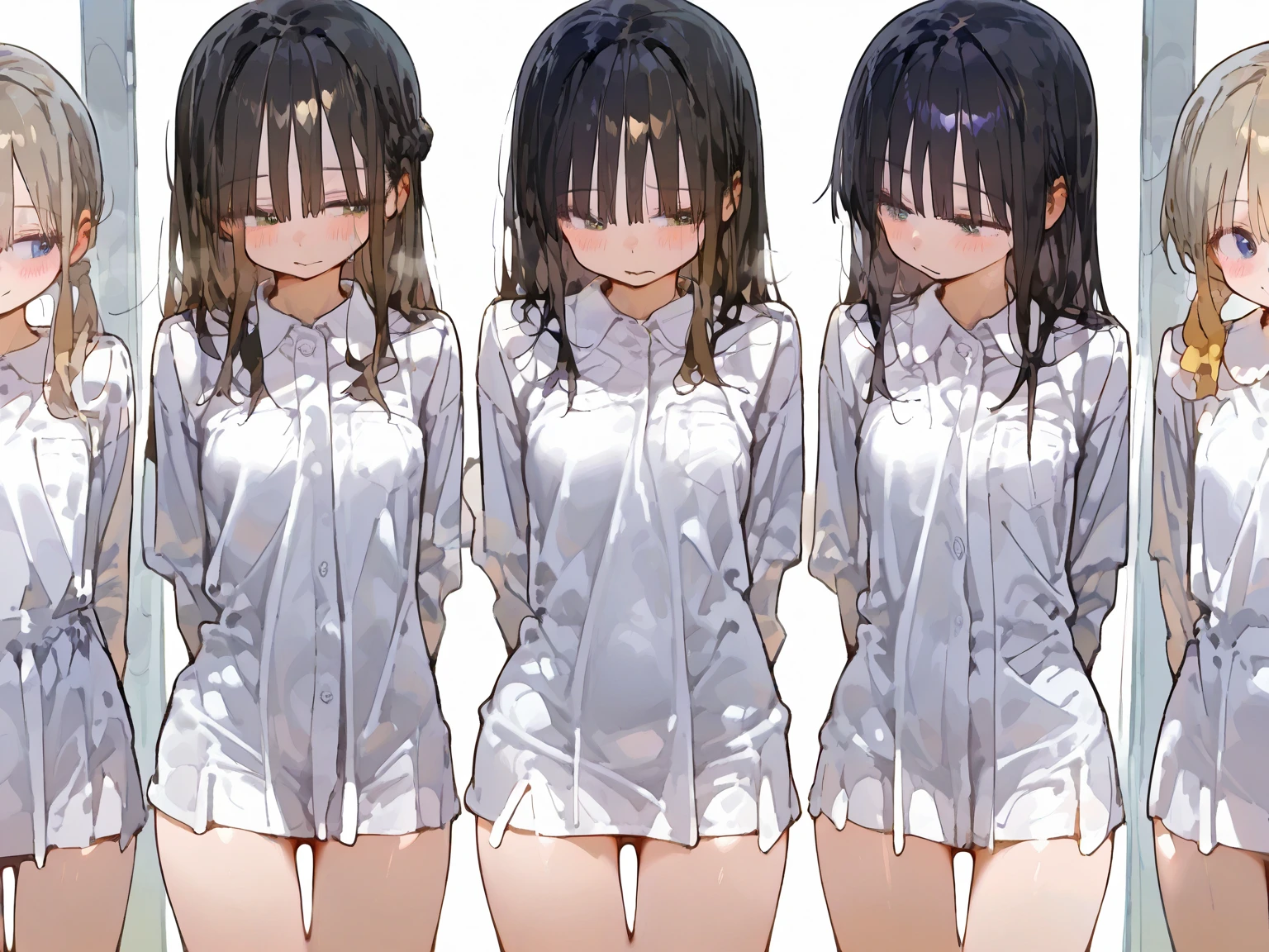 ultra detailed,((1loli)),((nsfw)),((very long hair))),((black hair)),((tears)),((surprised)),(((excessive cumdrip))),(((cum in pussy)))