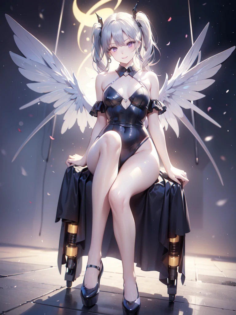 an angel girl,
silver hair,metal armor(armor with open chest area),blow job,hides her vagina with her hands,white platform boots, eyes with large brown irises, blunt bangs,small mouth, fresh lips,nose blush,in nebula,
,(Full Figure),beautiful lighting, volumetric lighting, dynamic angle, looking at viewer, (photographic portrait), sharp,