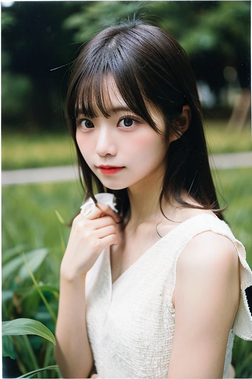 Smile、night、original photography、(((ultimate beauty portrait)))、((sparkling skin))、1 girl、24 year old beautiful girl from Prague、bright expression、((brown hair))、((Big eyes sparkling like gems))、、pantyhose、Glowing and radiant skin、(medium hair)、(silk ponytail)、(standing)、(from below)、under skirt、(from below看内衣的特写)、Eyeliner、beautiful bangs、hair between eyes、((masterpiece、top quality、Super detailed、movie light、intricate details、high resolution、Very detailed))、background for this、8 kood、digital SLR、soft light、high quality、film grain、富士XT3 、shallow view deep、natural soft light、Kamimei、Above the legs、whole body、 Rear view、Holding a bouquet of flowers