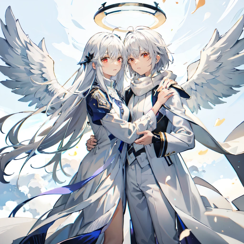 Angelic glowing snowy background,anime couple hugging and kissing ,  long red scarf  , Waiting for the man in formal suit wearing a white and platinum lab coat over a formal suit,Red Eyes, cabello largo color platino anime angel con alas y un halo por encima de la cabeza, Anime wallpapers , bíblico preciso angel , angelic, ,  glowing angelic being  , an angel, angelical, Anime wallpaper in high definition ,  night, angel,   ascension  ,    big shiny white wings   , , angelic and disturbing  , The lilies, ethereal anime, angelic angel alas de angel, white-haired deity,   glowing angelic being  , Angelic halo, sacred halo, Un angel,    snowy anime background     ,   Pixiv winner   , el angel de la muerte con un halo, Anime wallpapers, angelic and disturbing,  orange halo around his head. ,   ray of light through white hair , bright halo above his head, Waiting for the man in formal suit wearing a white and platinum lab coat over a formal suit,Red Eyes, cabello largo color platino anime angel con alas y un halo por encima de la cabeza, Anime wallpapers , bíblico preciso angel , angelic, angel  glowing angelic being  ,  angel, angelical,  Anime wallpapers ,  night, angel,   ascension  ,    big shiny white wings   , , angelic and disturbing  , The lilies, ethereal anime, angelic halo con alas de angel, white-haired deity,   glowing angelic being  , Angelic halo, sacred halo, Un angel, ,  orange halo around his head. ,   ray of light through white hair , bright halo above his head,  ANGEL HALO white and shiny platinum  , obra maestra,  angry face, Red Eyes,   close , rotating wind,  snowy background ,   ANGEL HALO white and shiny platinum  , obra maestra, angry face, Red Eyes,   close , rotating wind,  snowy background ,  lab coat color white and platinum formal outfit platinum color formal
