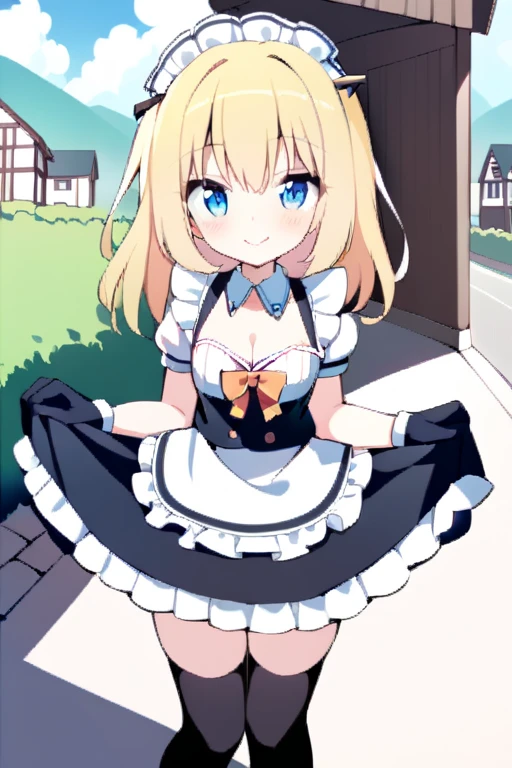 masterpiece, Highest quality, (anime screencap:1.3),(shape), cute,(Simple:1), (anime:1.2),Solo Sharp Focus, 1 Girl, Cleavage,Looking at the audience,night,（starlight,starry sky1.1）,Blonde,((mini skirt)),Are standing, Twin tails,summer ,((Black Gothic Costume)),Red ribbon,Gothic,,Black Lolita Fashion,Gothic Bonnet,Hair Ribbon,Cowboy Shot,Daytime,,,Large Breasts,,（Absolute region 1.1),（Braided Boots 1.1),Browsing Caution,