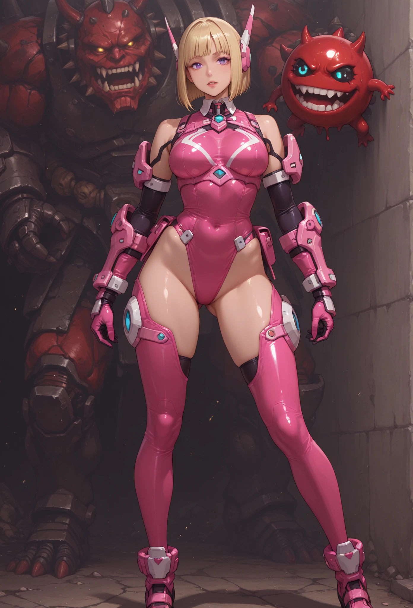 1девушка, a cartoon picture of a woman in a pink outfit with a long tail, cammy, cutesexyrobutts, fighting game character, samus aran fanart, highly detailed exquisite fanart, video game character art, full body concept, full body zenkai! asuka suit, zero suit samus, cushart kenz, knights of zodiac girl, nsfw