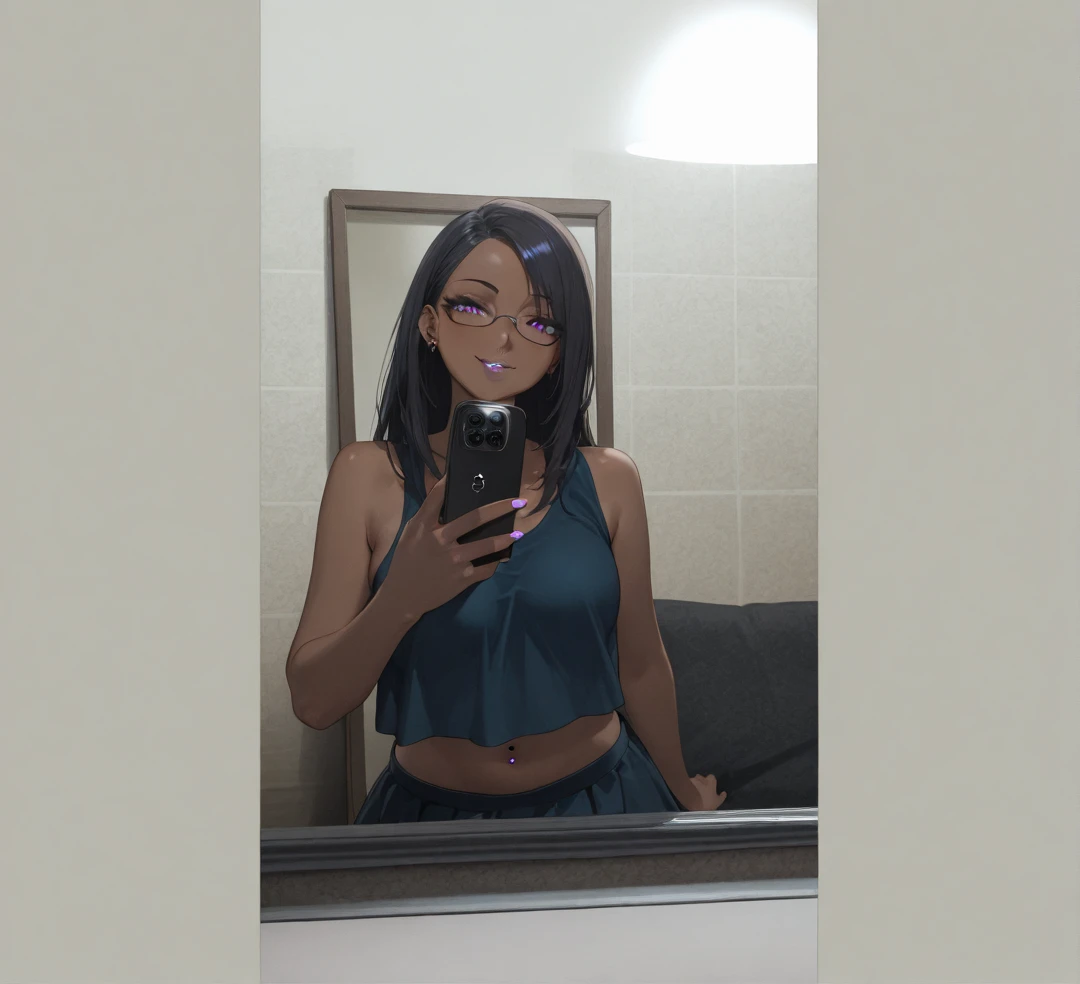 Araffe in black bra and black panties staring at her reflection in the mirror, 21 anos, 2 2 anos, 18 anos, 2 3 anos, Amouranth, ava max, 2 0 anos, 20 anos, view from behind mirror, angelawhite, 2 4 anos, olhar sexy ,Cabelo branco