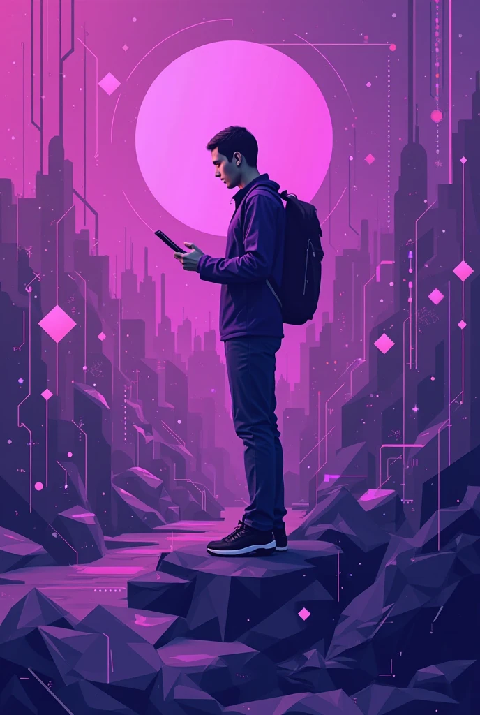 Java Developer Animation Purple Vector for Web Development in purple color - SeaArt AI