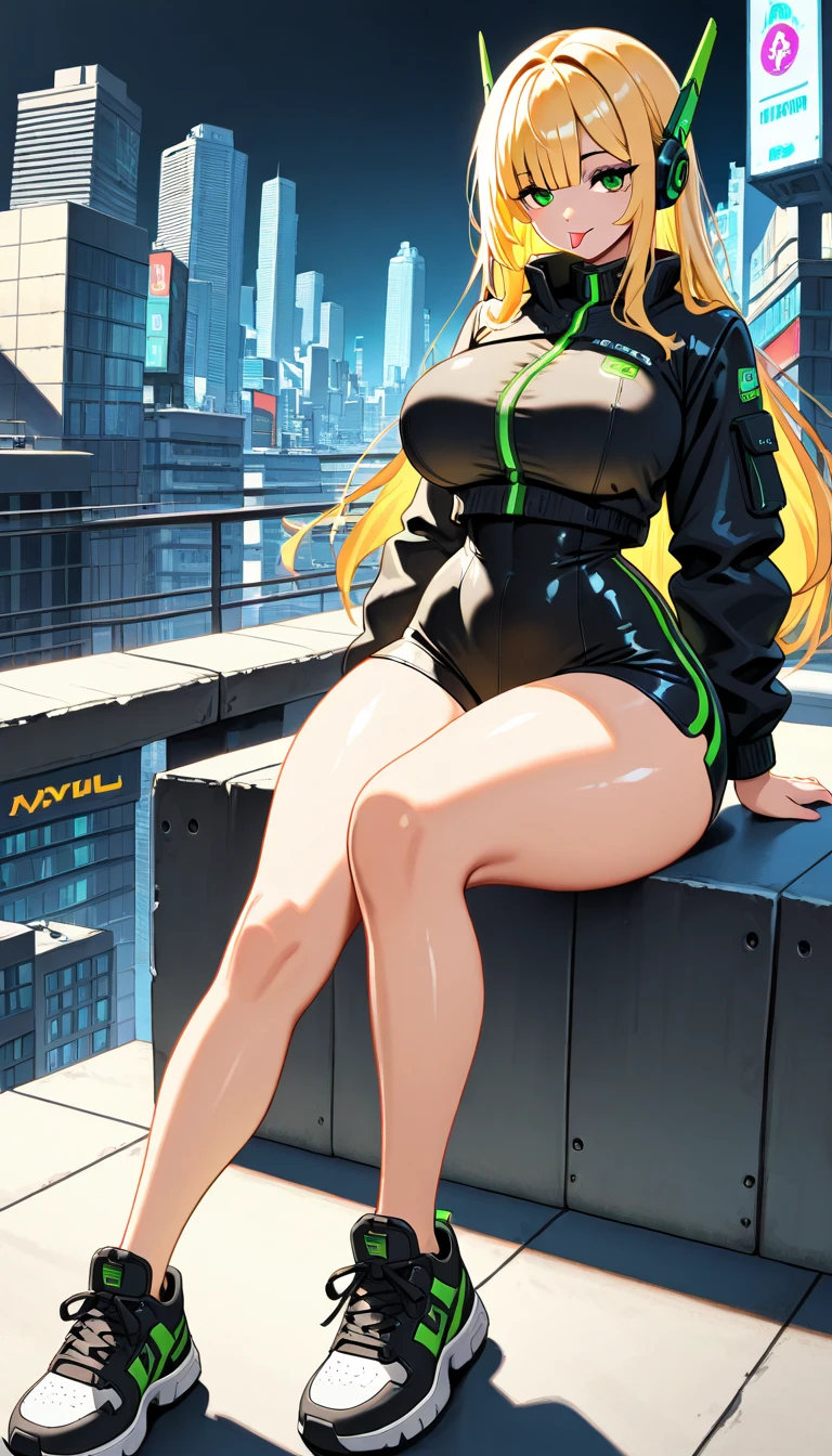 Giantess with firm , long sexy legs, yellow hair and in a bikini is sitting on a skyscraper, while the city at her feet is burning in flames for the destruction she has caused, while people are running away from her, to avoid being crushed to death by her ta. Giantess, goddess, macrophilia, curvaceous body, hentai, fetish, sexy legs, bikini, high heels, high quality