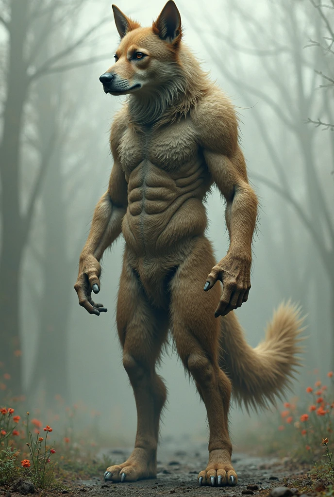 Draw a furry naked