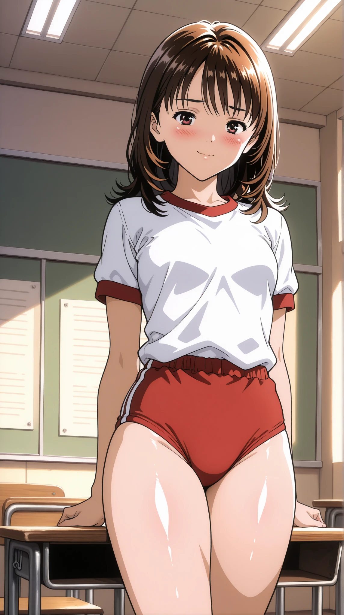 ((masterpiece)), best quality, 1girl,Uchida, blush, smile, masterpiece, expensive quality, very_expensive_solve, big_file size, full color,(completely nude:1.2),pussy,niplles,