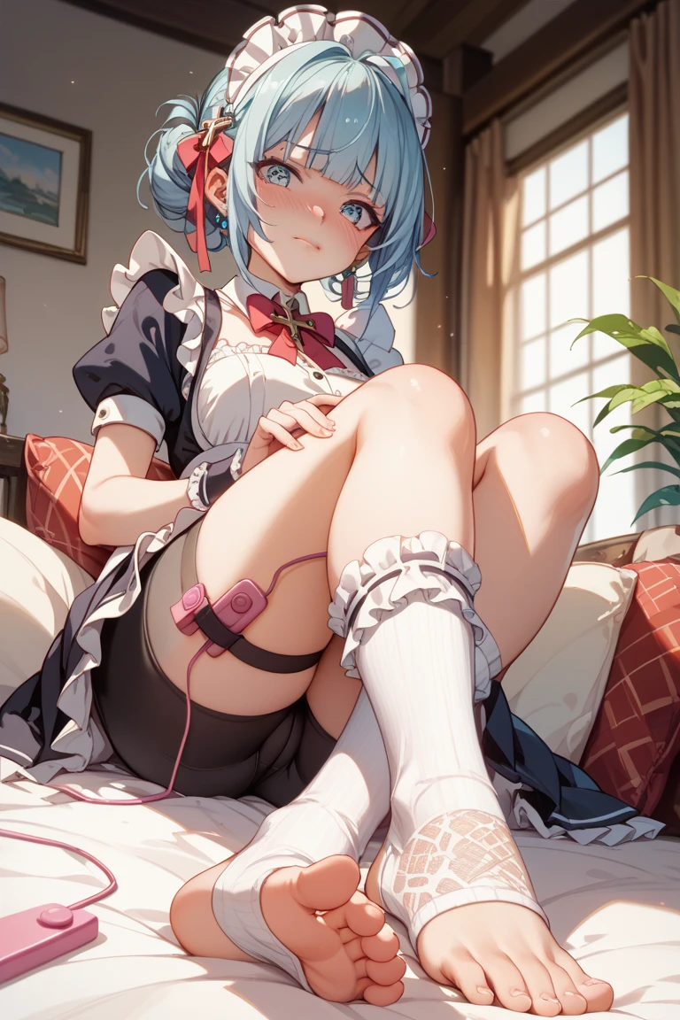 ayaka, Wet, soaking, (Best quality,4K,8K,A high resolution,tmasterpiece:1.2),ultra - detailed,(actual,realistically,realistically:1.37), White hair, huge booolossal title blue eyes, White lace nightdress，in pink，dampness，Sitting on a rock by the lake，facing at the camera， water dripping, glistning skin，Covered in sweat，There is an unknown  on the body，Happy smile, legs slightly open, moderate breast, school uniform,wearing a big bulbous puffy diaper, heart emojis, bedroom, fishnet stockings, pretty eyes, seductive, flirty, colorful, puffy dress,  room, diapers, confetti, cake,Big 