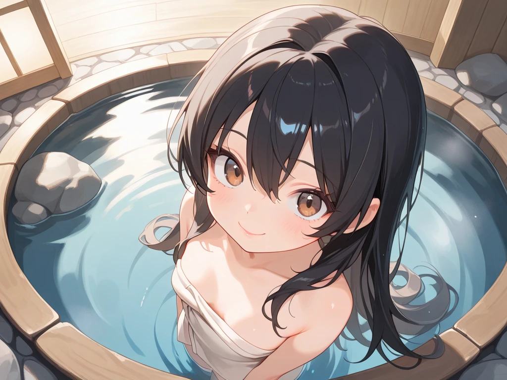 ((highest quality, 16k, masterpiece: 1.3)), ((small and full breasts、10 year old girl、small head)), Beautiful Woman with perfection Figure: 1.4, thin abs: 1.2, ((beautiful black hair)), ((small: 1.4)), (((K-POPアイドル: 1.3)), (shower, white water)), ((Bathroom)), ((stop temporarily)), ((fascinating)), ((fascinating)), ((sit, spread your legs)), (((soaking wet chest)), Ultra-realistic 8k cg, perfection Face, perfection, Clean Solo, (blush: 0.5), (blush), (blush: 0.5), masterpiece, professional artwork, famous works of art, A big smile, Beautiful smile, beautiful eyes, perfectionな指, beautiful hands, Depth of the bounds written, realistic: 1.3, (ambient light: 1.3), (cinematic composition: 1.3), (neon: 0.1), (HDR: 0.1), accent lighting, naked、athletic body shape, the body is facing towards you, smile, double eyelid, eye contact, naked足、Wearing a black swimsuit、(mouth open)