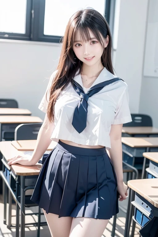 score_9, score_8, score_8up, score_7, Highest quality、masterpiece, group、((White tight collared shirt, blazer、mini skirt, uniform,)), Large Breasts, ((Layered Haircut)), Slim body, Slim face(8k,Highest quality),Shot from medium distances,classroom, Adorable, smile, Long brown hair, 32K, masterpiece, Best image quality,Ultra-high resolution,Perfect hands,Black choker、Almond Eye、bangs、Very thick and long eyelashes, ((Big Breasts))、Students listening to the lecture、A dreamy look、Natural Makeup、They are sitting side by side taking a class、Cleavage