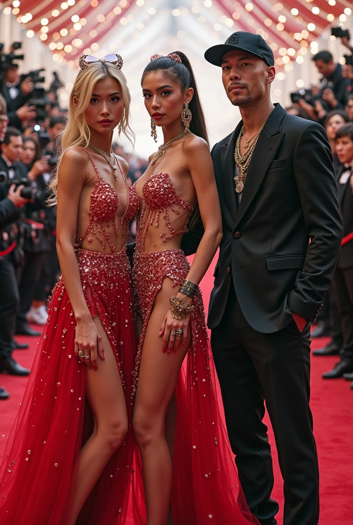 couple is having a date in Monaco. 20 year old guy, blonde, muscular, wealthy, estonain. Woman, 19 year old, russian, skinny, curly headed blone, stylish, old money