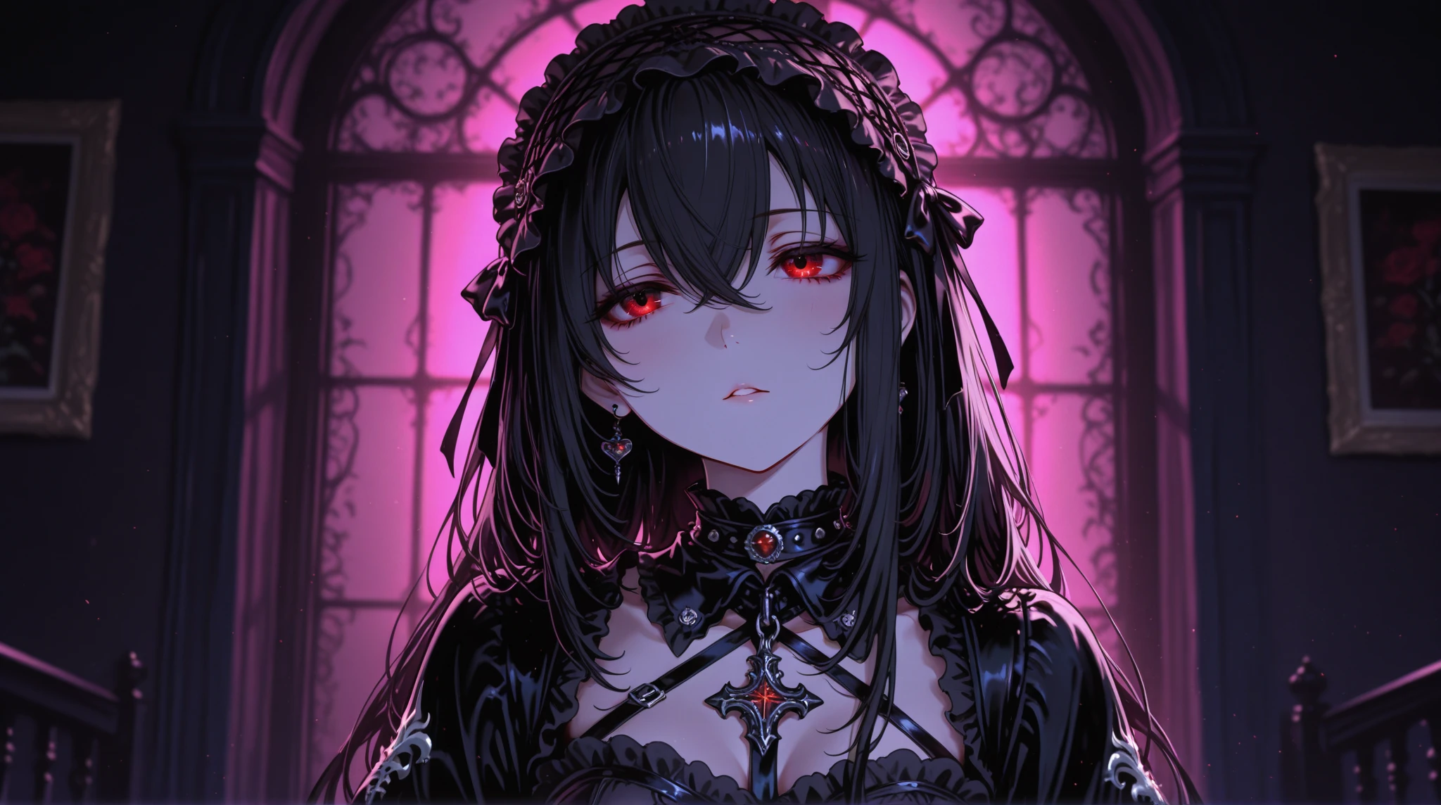 **206. One person。廃墟のGothic姫。Gothic＋Creepy。Cowboy shot or close-up。 masterpiece, best quality, ultra detailed (Detailed fingers), (Emotional), (Breathtakingly beautiful), (main part: 1.2 Whole body。), (Anime Style), (Very detailed), (Brutal), (超High resolution, High resolution), (8k), (High resolution: 1.2), (Complex and beautiful: 1.2)** - background: Dim atmosphere。朽ち果てたGothic様式の廃墟、There are toys lying around。 - character: Gothicドレスに身を包んだ少女、Black hair and pale skin。 -pose: A pensive figure among the ruins、He&#39;s holding an old doll in his hands。 -expression: 悲しげでCreepyな微笑み、Eyes like they&#39;ve found a new toy。 - Effects: With the sound of the wind blowing、Dust and small debris fly around。 -color: Grey and black as the base、A gloomy atmosphere with subtle colors mixed together。Crazy image。