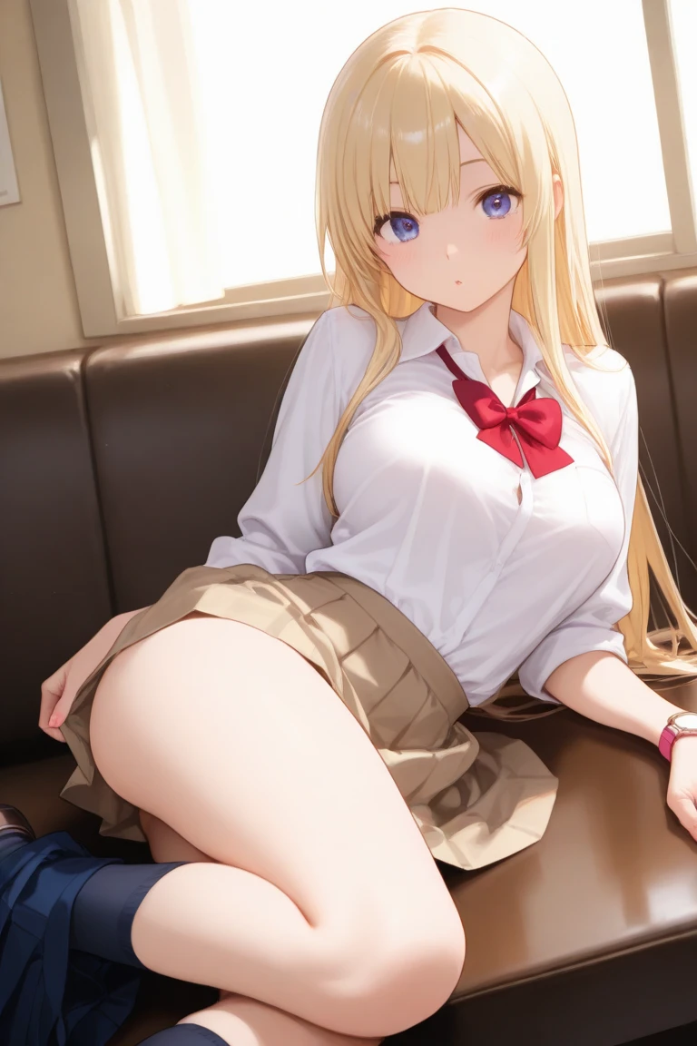 masterpiece, Highest quality, In detail, 5, (beautiful girl), cute, (tits), (Pull up your skirt to show your panties), high school girl, group, multiple