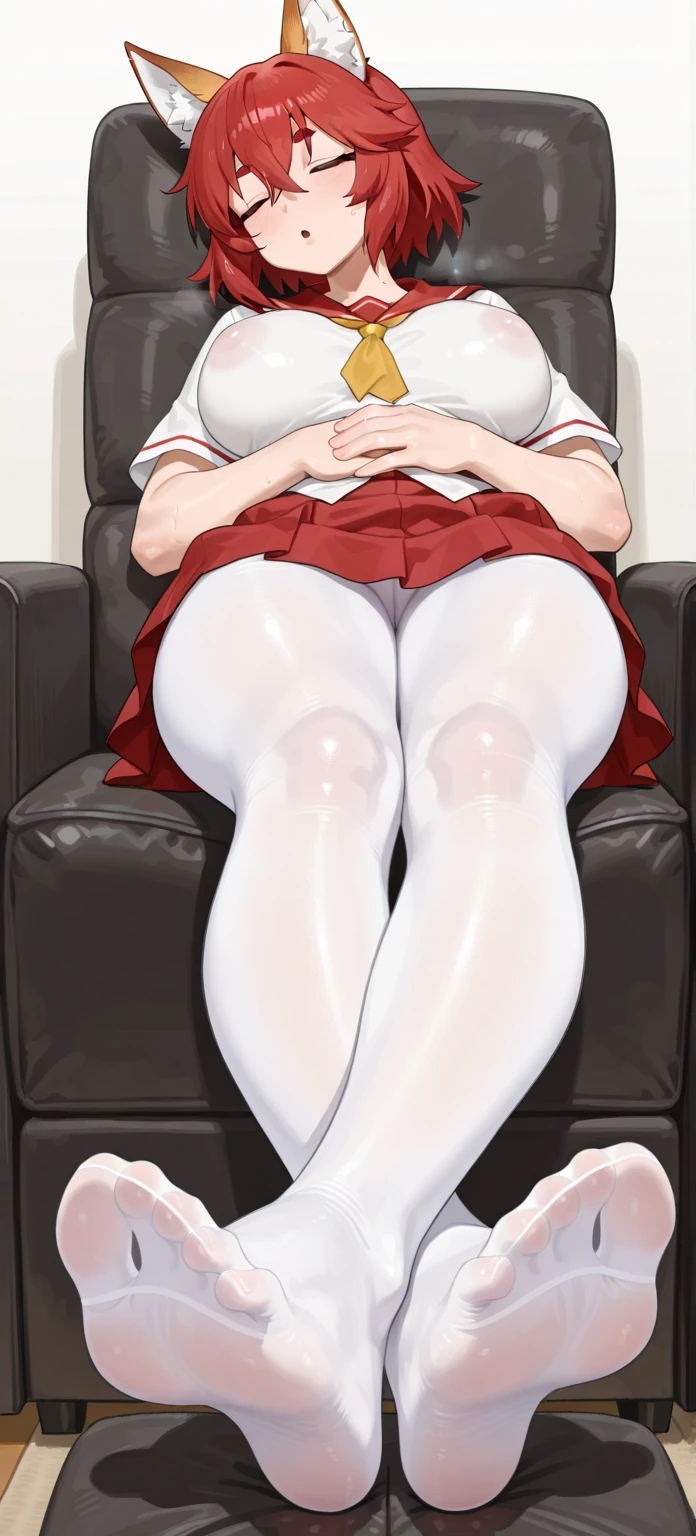 mikoto rose、mikoto rose、Mature and slender body type1people's japan18old girl、alone、slightly disheveled hair、whole body from head to feet、Composition from slightly below、sit facing forward、M-shaped spread legs、holding my legs、、High school girl in underwear、white bra、white panties、black pantyhose、(black_pantyhose):1.2)、Show white panties through stockings、I don't have shoes、Bedroom、in the room、daytime、blush、looking at the viewer、Panty shot、Composition from the front、looking at the viewer、I can see white pants