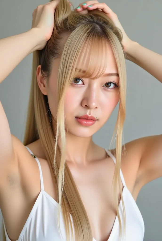 mulher arrasada com longos cabelos ruivos encostada na parede, parque roseanne de blackpink, jossi do blackpink, coreana, portrait of jossi do blackpink, Heonhwa Choe, beautiful south mulher coreana, jennie blackpink, cl, gorgeous young mulher coreana, sakimichan, cruel korean goth girl, Lalisa Manobal, mulher coreana