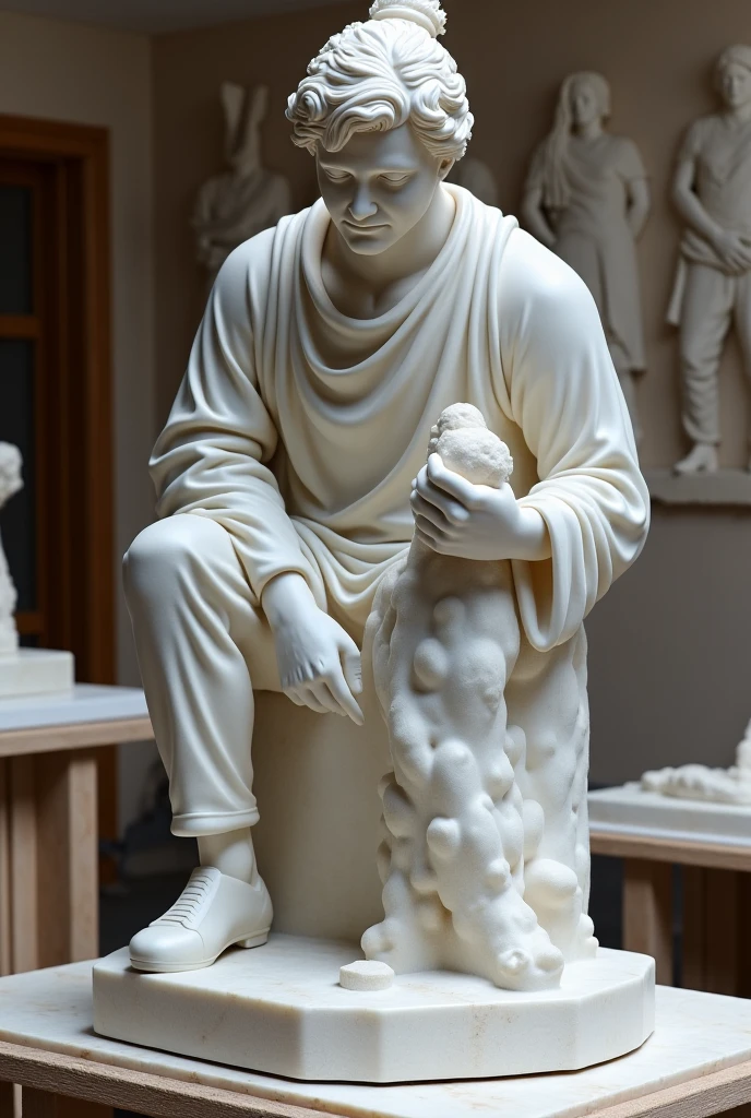Sculpture of the philosopher Epictetus