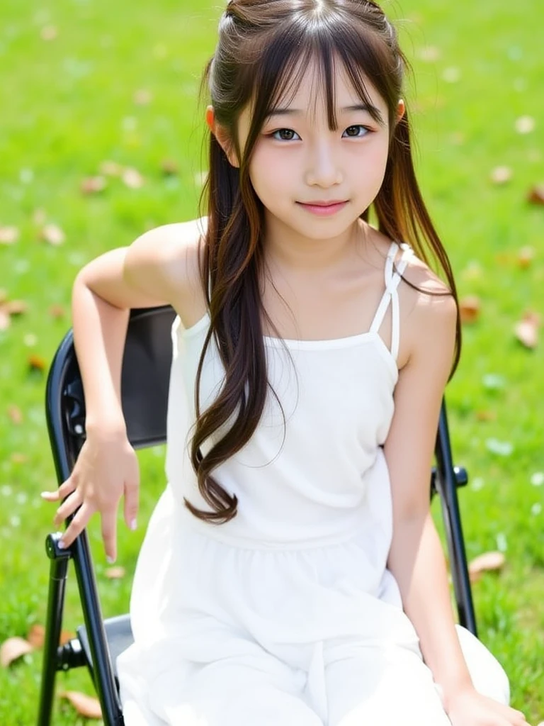 (masterpiece, highest quality:1.2), Hwa Eun Sun, 8K, 8 years old young cute beautiful curvy filipina girl, tanned skinned, 85mm,Official AR RAW photo, baby face、show me your ears、photo shoot, cute face, thicc thighs, nipa hut, looking at the viewer, embarrassing、smile、no makeup, film grain, chromatic aberration, sharp focus, face light, clear lighting, Ten generations, detailed face, background bokeh、(((((( 14 year old cute girl)))))), clothes with short sleeves, seductive dress, baby face, angelic face