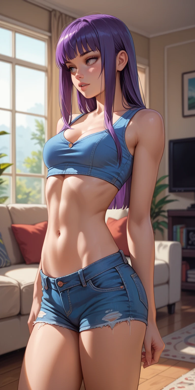 Hinata Hyuga, Extremamente Realista, sexy, bunda grande, pernas grossas, foto no espelho, legging pants, Fitness