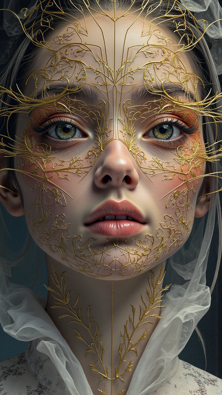 masterpiece, calligraphy art, calligraphy, modern art, brush strokes, intricate face macro, close up, perfect face , natural skin, surreal, fashion photography, abstract, absurd resolution