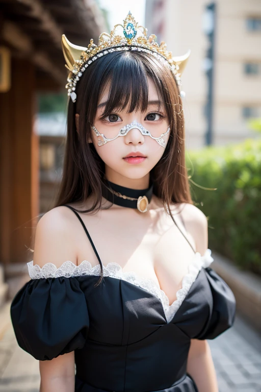 Best-quality, Masterpiece, Ultra-High-Resolution, (Photorealistic:1.9), Raw-Photo, Extremely-Details, Perfect-Anatomy, 64K, 1girl, solo, ((close-up of eyes):1.3), 12-years-old, the most popular Japanese idol, (wearing see-through dress with cute-design), looking at viewer, innocent-smile, ((extremely cute face like the most famous Japanese idol, ((extremely beautiful big-black-eyes)), extremely beautiful hair):1.3), extremely beautiful skins, extremely beautiful long-eyelashes, extremely beautiful lips