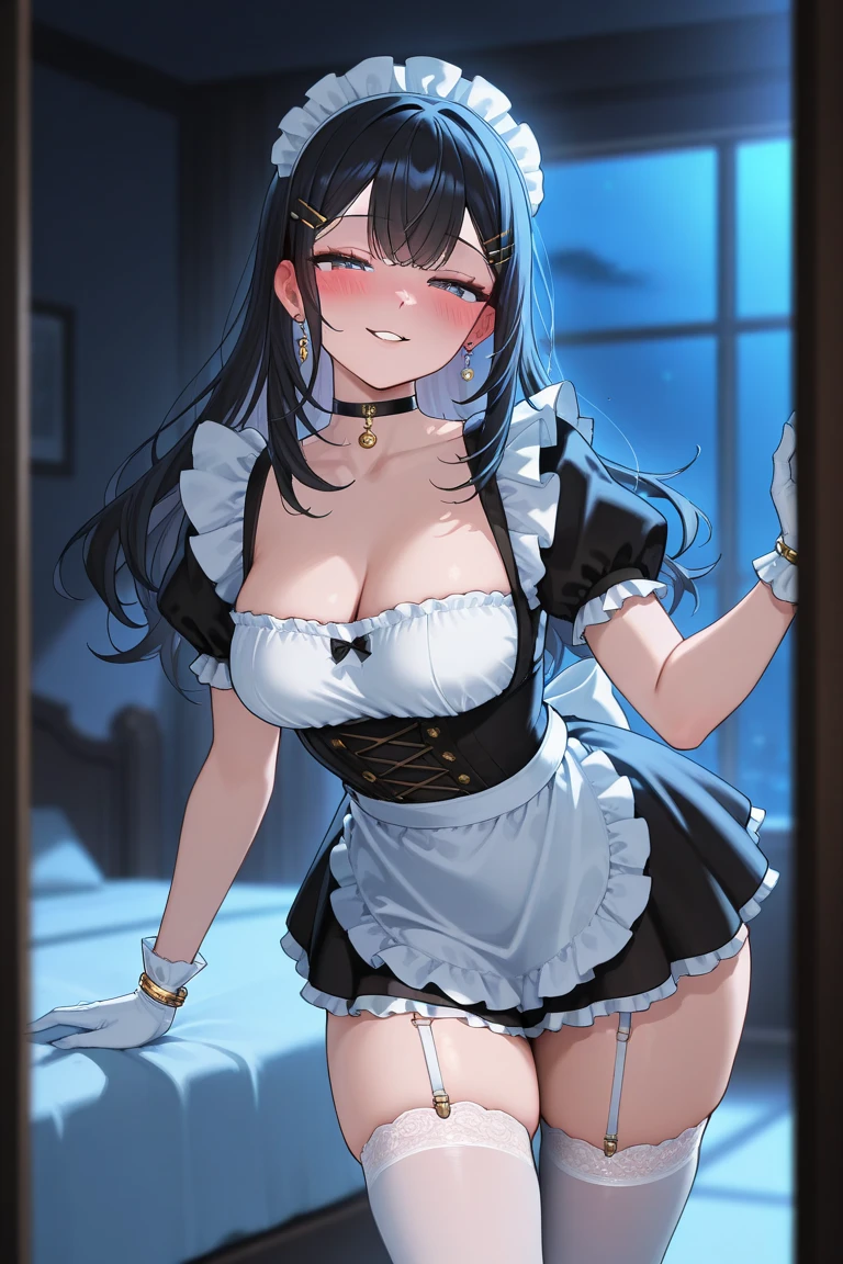 (((masterpiece、Top image quality、top-quality)))、(girl with、Illustration of one person)、(Maids)、(((Muscular and strong body、Split abs、muscular and thick arms、muscular and thick legs)))、((Maids服))、Morning bedroom