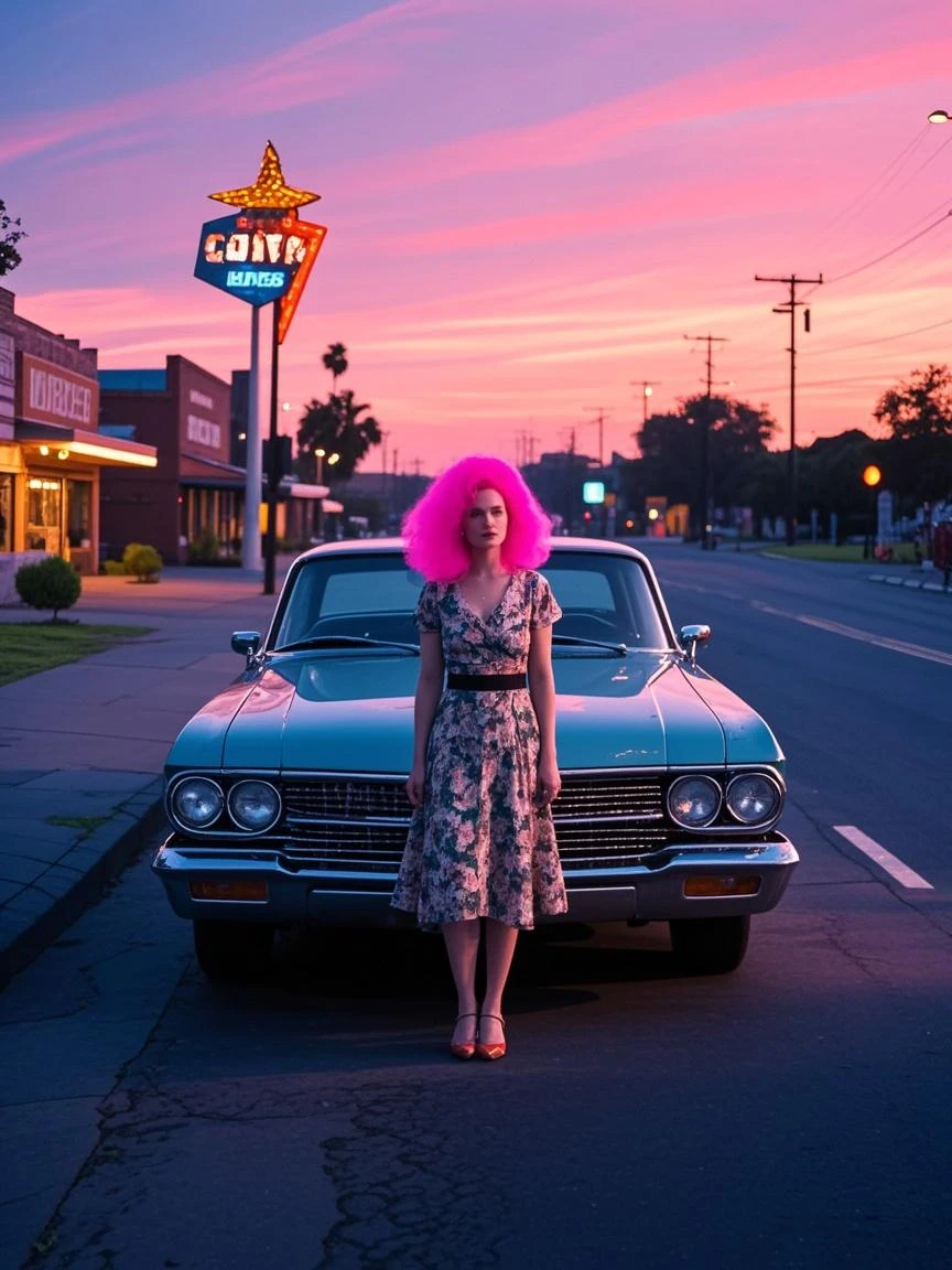 I want a fun style character from the movie with pink curly hair, big and loving