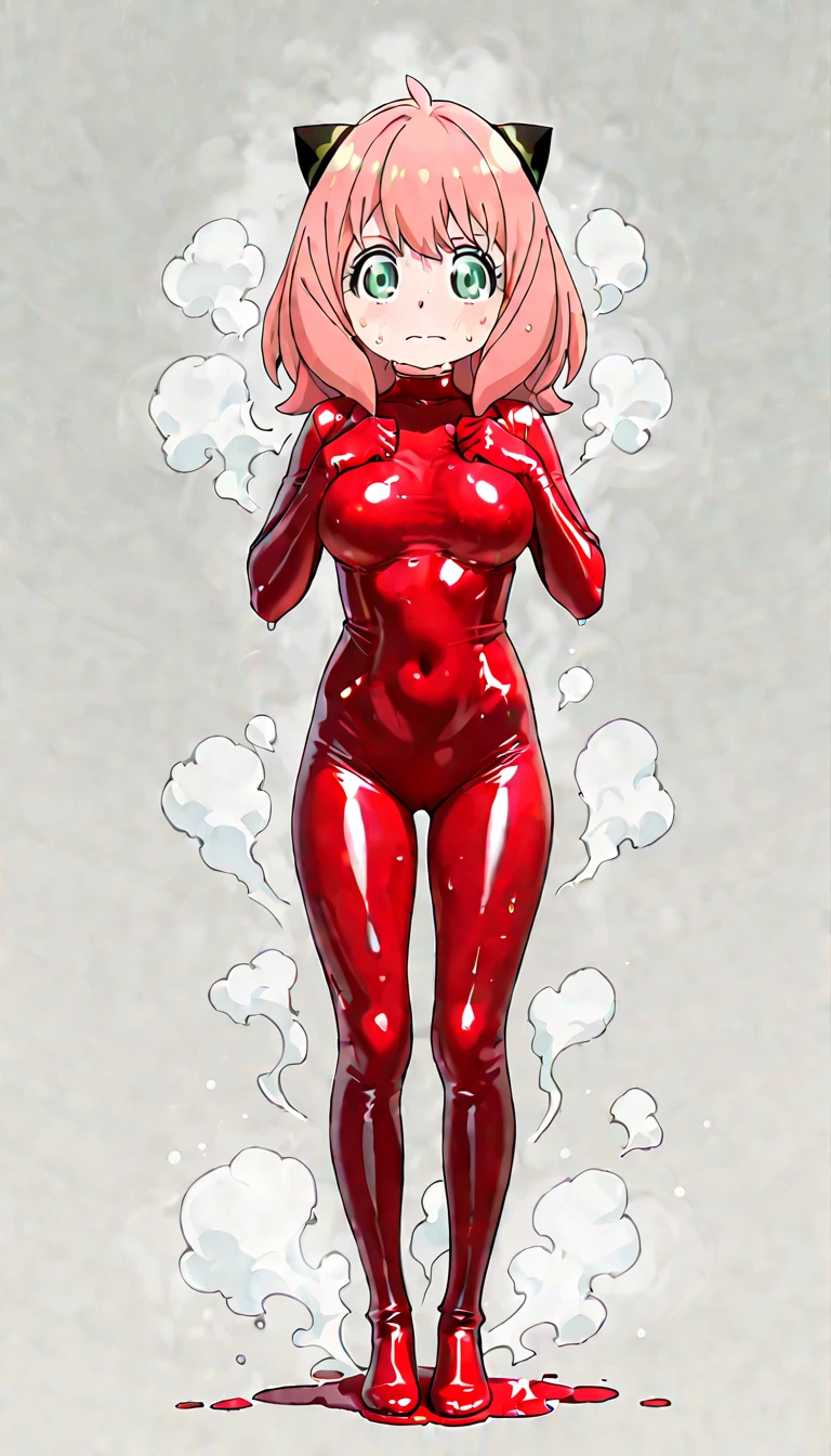 software, (Beautiful latex pants, Latex jumpsuit with top,Red and blue stripes),Red Gloves,Blue long boots(Big Breasts, Beautiful breasts, Large Breasts), More macho,Very muscular,Hard muscles,Muscular,Firm breasts,Tight waist, Curvaceous figure,Pregnant belly ,Ahegao, Hollow Eyes,saliva, Drooling,Very bright smile,Keep your mouth wide open,Sweat, trembling, Large amount of steam,shortness of breath,Highest quality, Pink Hair, Bob Hair,Eyes are hearts,Blushing,Front facing,